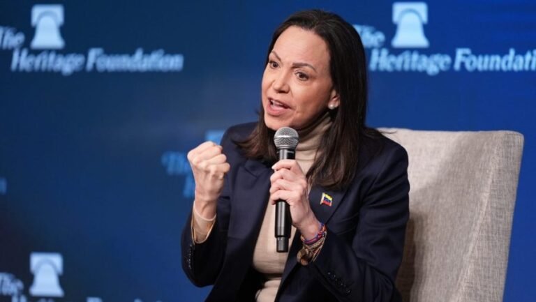 Machado 'profoundly confident' in 'orderly transition' in Venezuela after Trump meeting