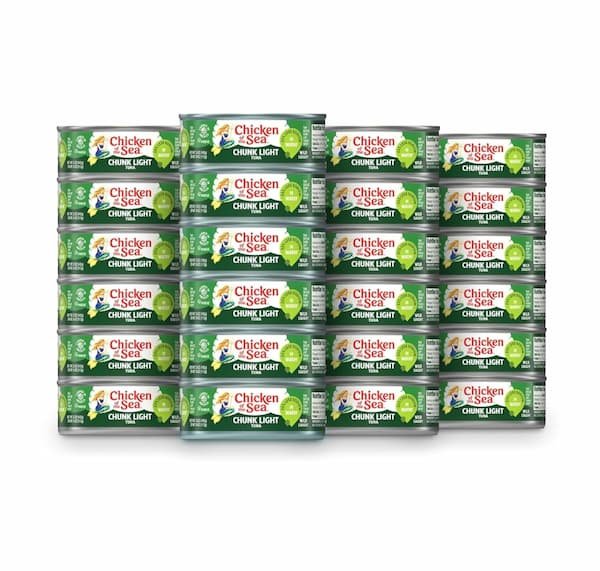 Chicken of the Sea Wild Caught Chunk Light Tuna, 24-Count only $19.38 shipped!