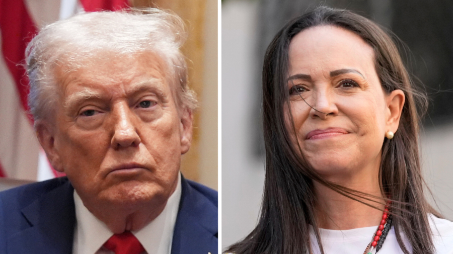 Trump set to meet Venezuelan opposition leader Machado after praising rival