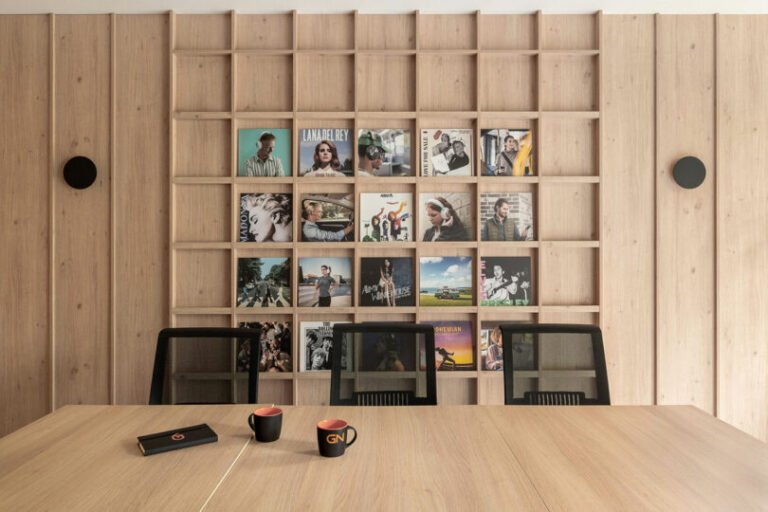 This Office in Poland Fuses Scandinavian Design and Acoustic Performance