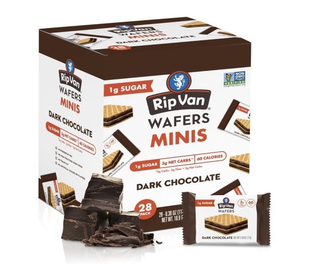 Rip Van Wafels Dark Chocolate Mini Wafer Cookies, 28 count only $8.29 shipped!