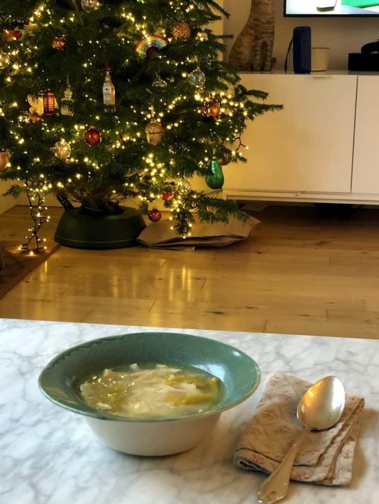 Scottish Chicken and Leek Soup Cock-A-Leekie Soup