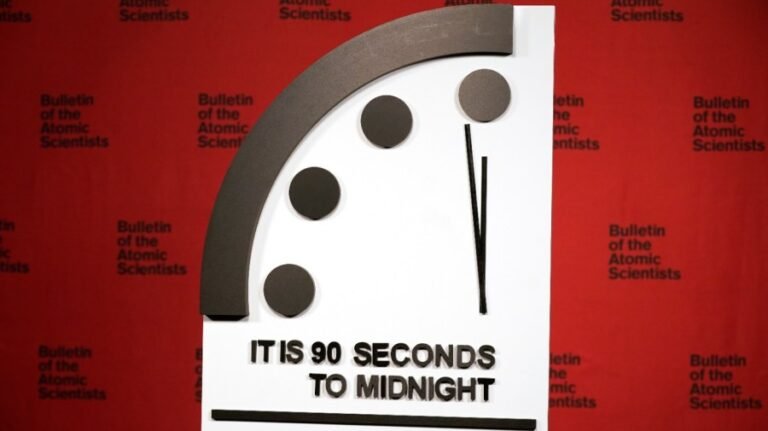 Doomsday Clock ticks four second closer to midnight