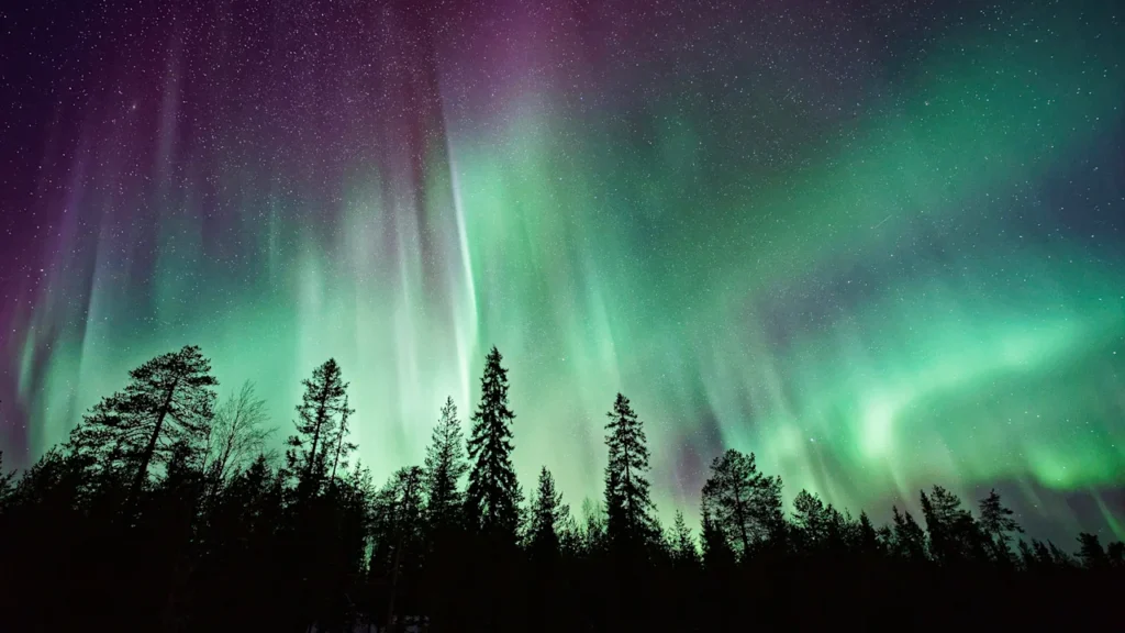 The northern lights could be visible in more than a dozen U.S. states this weekend