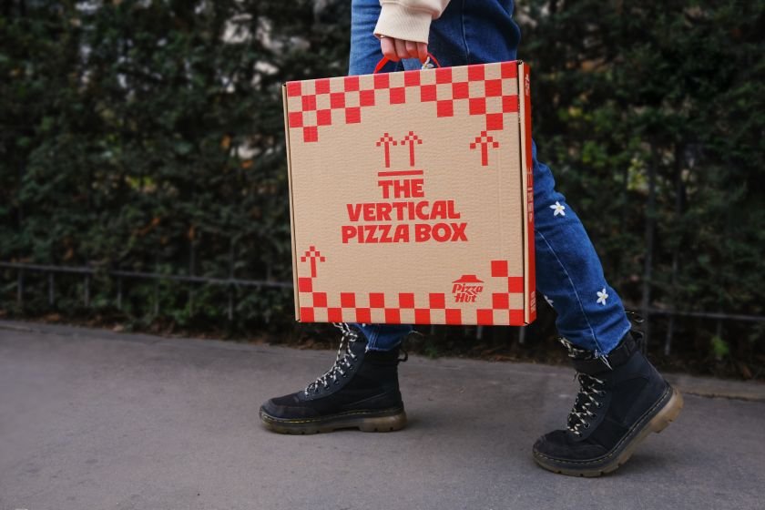 Behold the 'Vertical Pizza Box' by Pizza Hut, spotted on London's streets