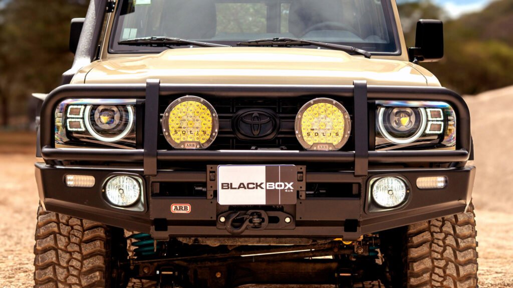 Modern Land Rover Headlamps Shouldn’t Fit A Classic Land Cruiser, But Somehow They Do
