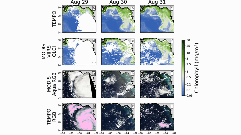 Monitoring Ocean Color From Deep Space: A TEMPO Study