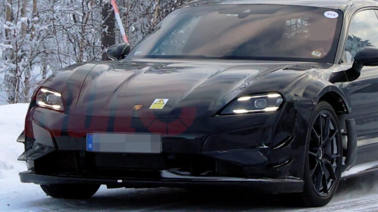 Widebody Porsche Taycan Prototype Spied With GT3 RS–Style Aero