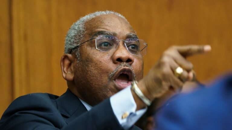 Democrat Meeks screams at Bessent: 'Stop covering for the president'