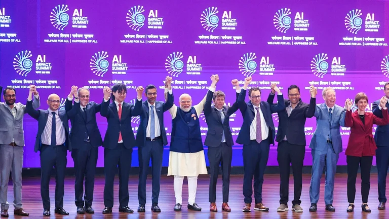 At AI summit, Prime Minister Modi pitches India as global hub for artificial intelligence 
