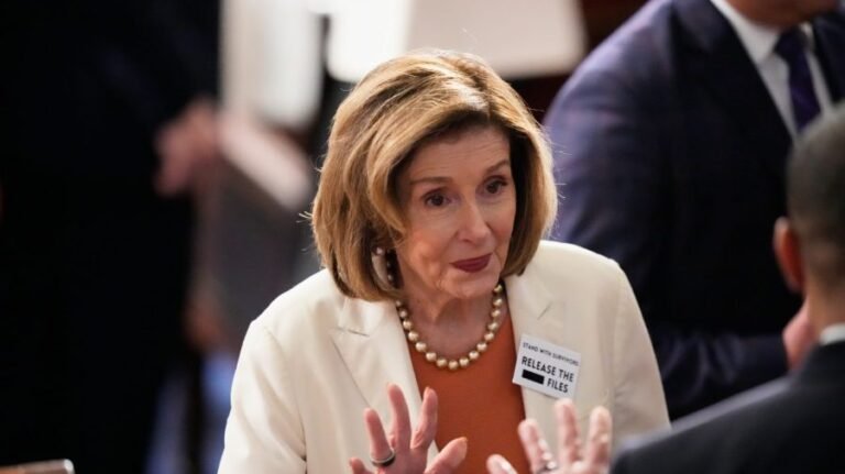 Pelosi explains white buttons at State of the Union address