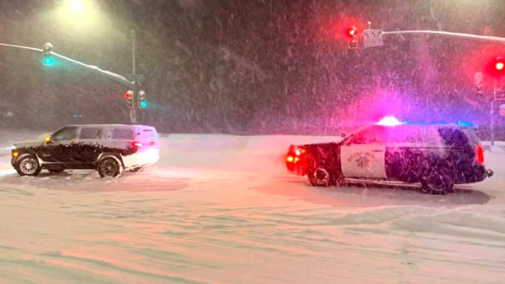 CHP Mocks EV Drivers After Rivian Stalls In Snow