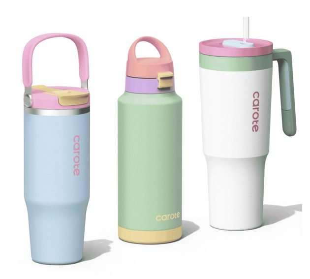 Carote 3-Piece Insulated Stainless Steel Tumbler Set only $25.99!