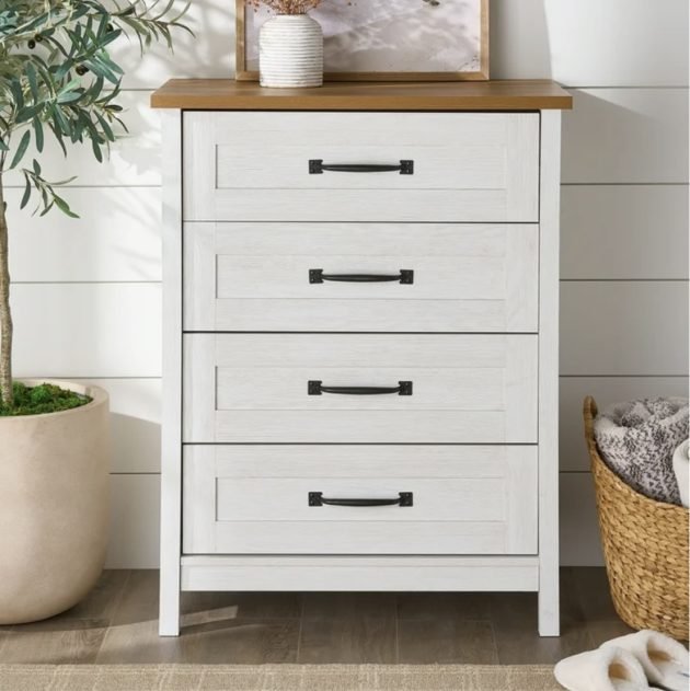 Better Homes & Gardens Modern Farmhouse 4-Drawer Dresser only $90 shipped!