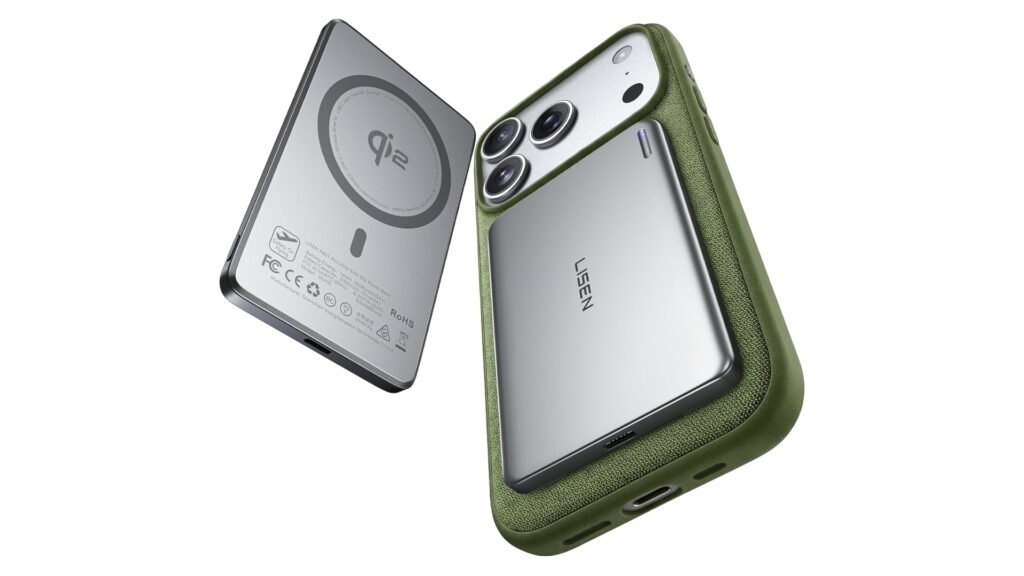 This incredibly slim Qi2 MagSafe power bank from Lisen is $25