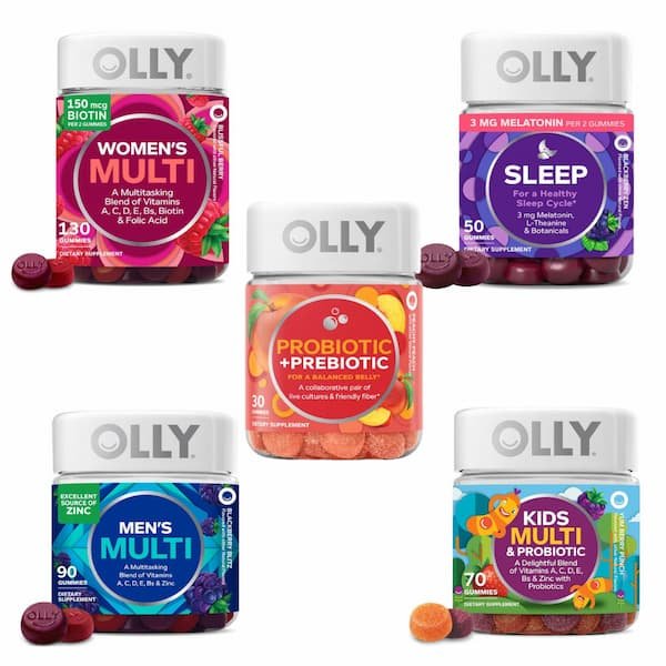 Huge Savings on Olly Vitamins and Supplements (Multivitamins, Pre/Probiotics, Sleep, plus more!)