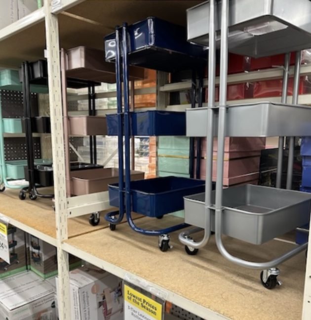 Lexington 3-Tier Rolling Cart only $20!