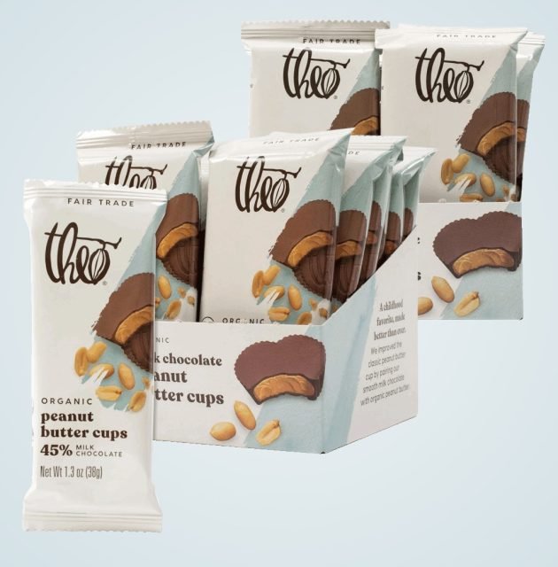 Theo Organic Peanut Butter Cups (24 packs) only $24 shipped!