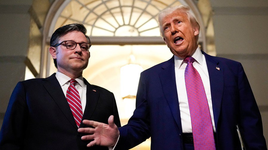 Trump, Johnson wrangle GOP votes to end shutdown