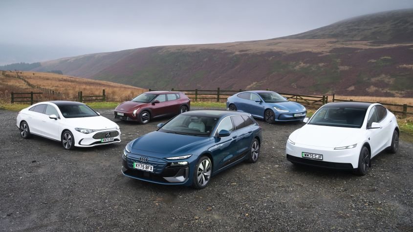 Electric cars vs winter: Audi A6, Mercedes CLA, Tesla Model Y, Kia EV4 and MG IM5 megatest