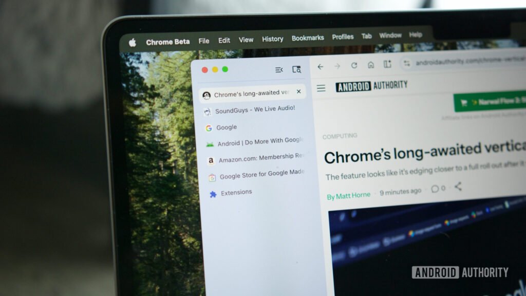 Chrome’s next vertical tab upgrade could change how you organize your browsing