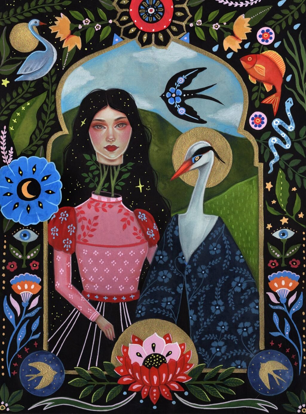 Aunia Kahn’s Lush Portraits Depict a Playful Inner Landscape