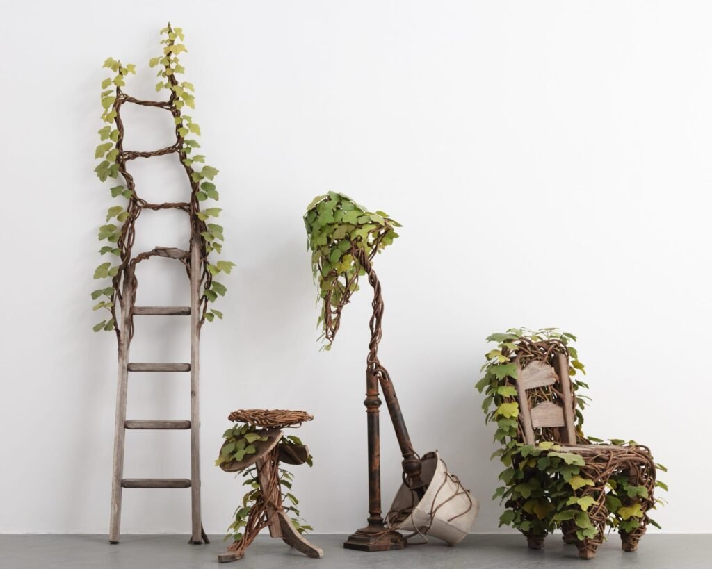 Kudzu Vines and Synthetic Leaves Entwine in Joyce Lin’s Irrepressible Sculptures