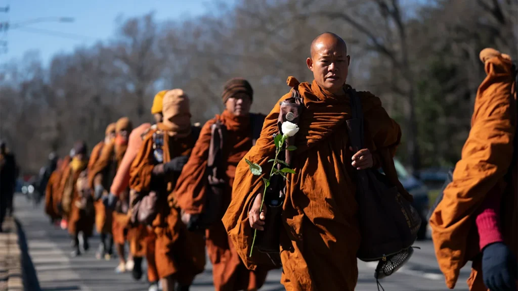 Are the monks in D.C. yet? Walk for peace is entering the home stretch: How to follow them on their final route
