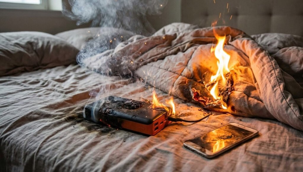 L.A. Woman Injured as Portable Charger Bursts into Flames on Her Bed