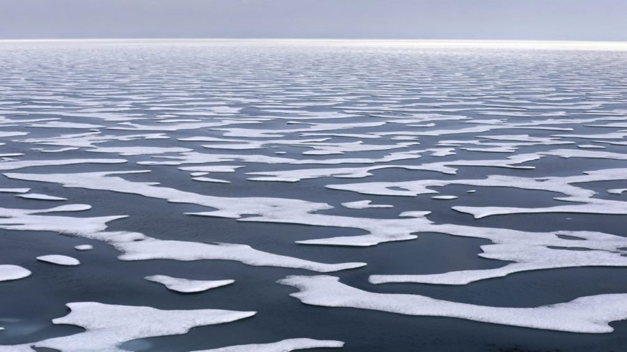 Arctic sea ice at lowest recorded winter level as heat records smashed