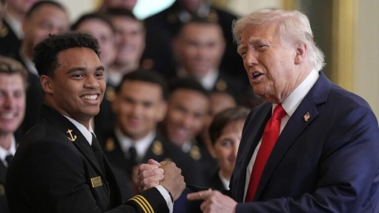 Watch live: Trump presents Commander-in-Chief’s trophy to US Navy