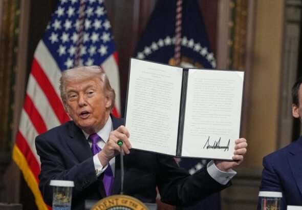 Trump signs agreement with Big Tech to cover data center electricity costs