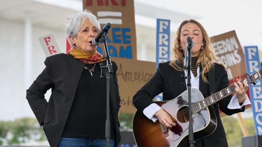 Artists, celebrities protest outside Kennedy Center against Trump takeover