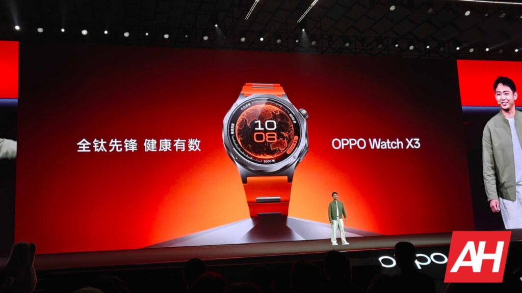 OPPO Watch X3 Official: Titanium Build, 3,000-Nit Display, 5-Day Battery Life