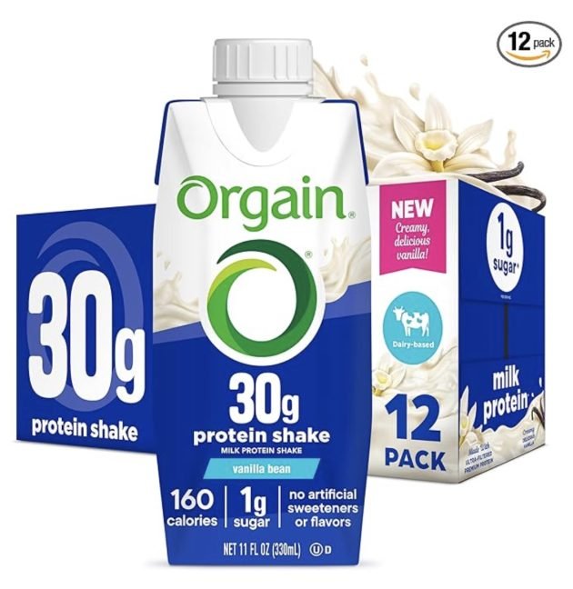 Orgain 30g High Protein Shake (12 count) only $14.43 shipped!