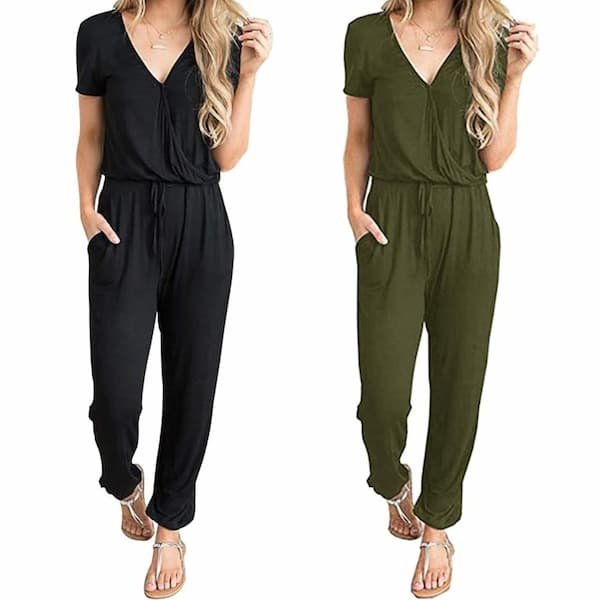 Women’s Short Sleeve Jumpsuit as low as $13.49!