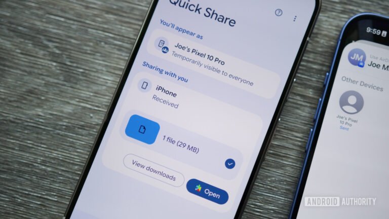 Sending files via Quick Share could get a little inconvenient, but it might be for a good reason