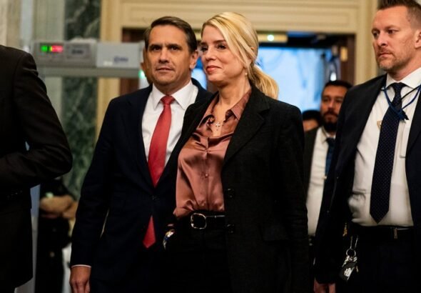 Blanche, Bondi hold closed-door meeting with lawmakers on Epstein files