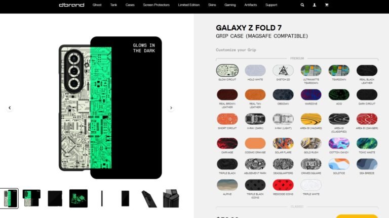 The dbrand Grip is the only case I want to use with my Galaxy Z Fold 7