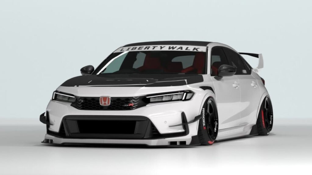 Liberty Walk Turns the Honda Civic Type R Into a Hot Hatch on Steroids