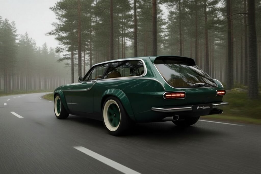 Volvo P1800 ES Reimagined as a Modern Shooting Brake with Turbo Power