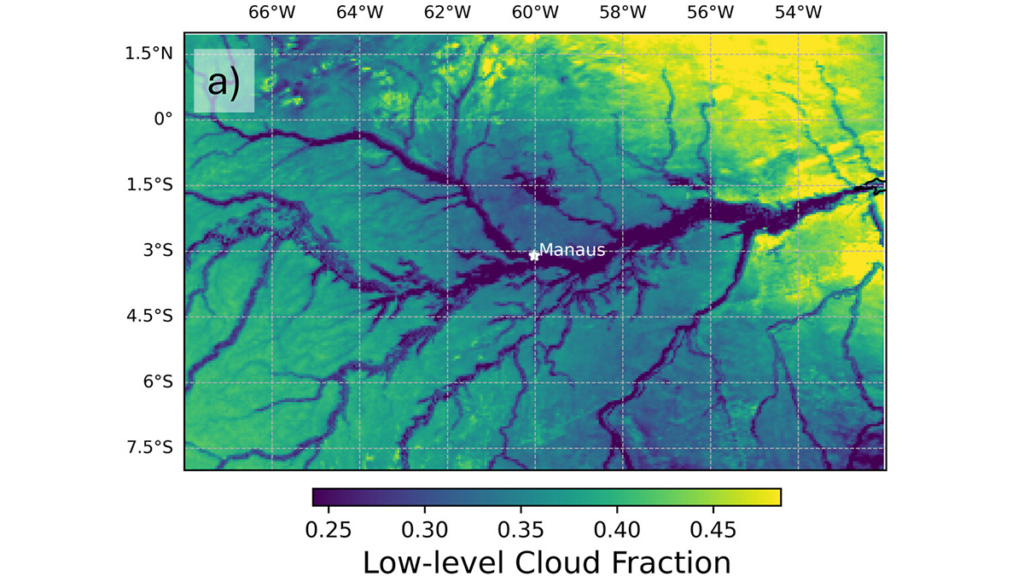 Amazon River Breezes Mimic Pollution in Clouds