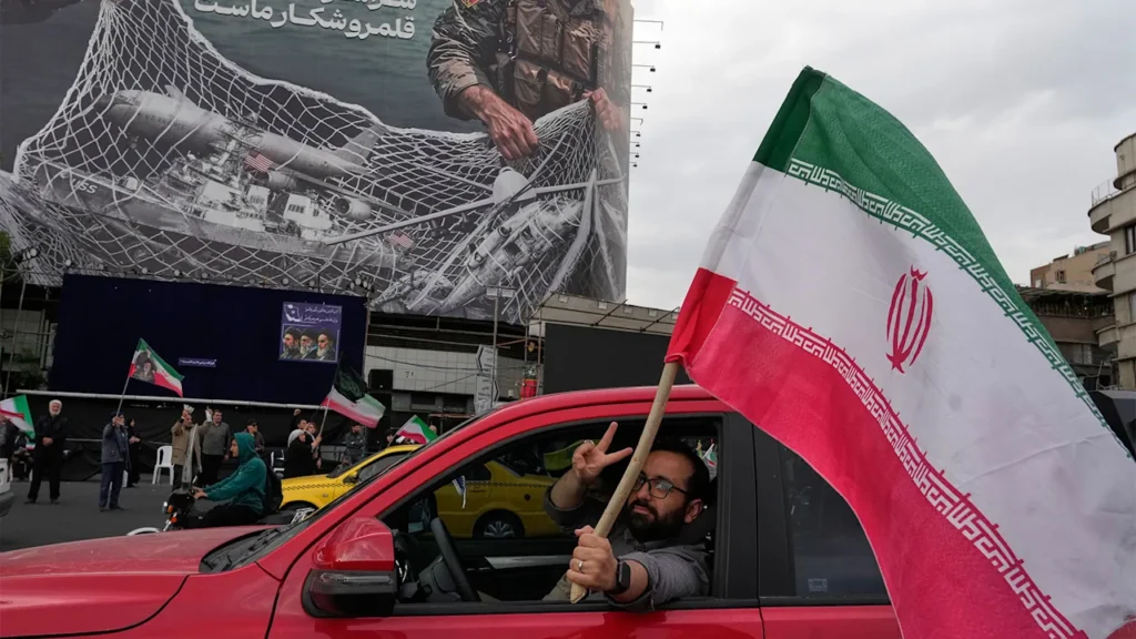 2nd round of U.S.-Iran peace talks are underway, as Strait of Hormuz blockade enters first full day