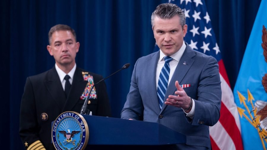 Hegseth gives 2 questions to TMZ at 'Operation Epic Fury' briefing