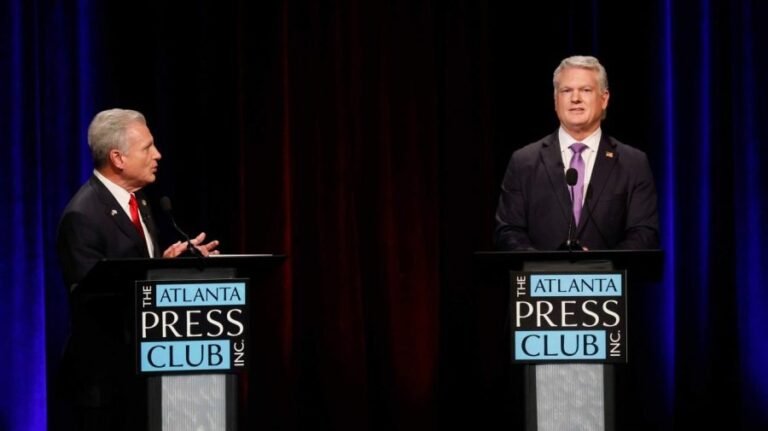 Carter, Collins throw elbows in Georgia Senate GOP debate