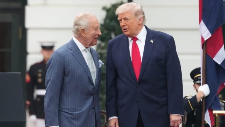 Watch live: Trump holds farewell ceremony for King Charles, Queen Camilla