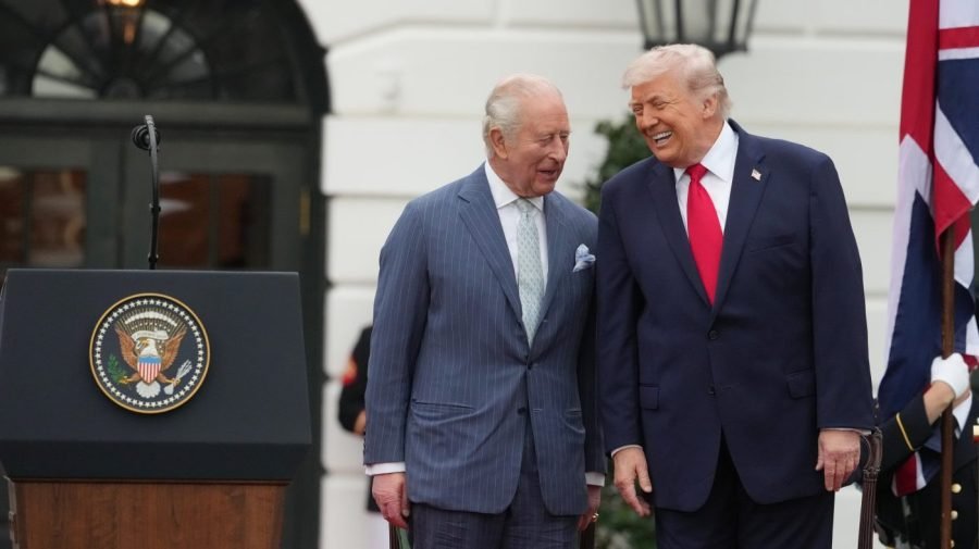 Trump jokes his mother had a crush on King Charles