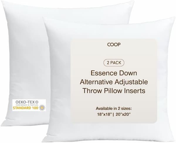 Coop Home Goods Essence Adjustable Throw Pillow Inserts, 2-Pack only $17.50 (Reg. $35), plus more!