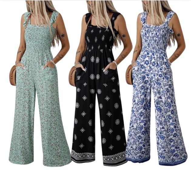 Dokotoo Women’s Floral Jumpsuit only $14.49!