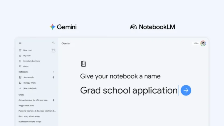 Google Gemini Launches Notebooks: A New Way to Organize Your AI Projects
